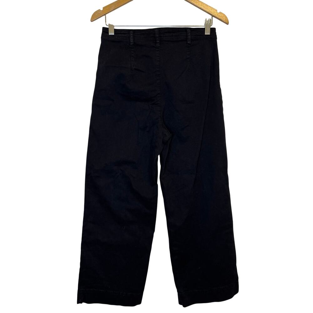 Marine Layer Bridget Wide Leg Crop Pant in Black size 6 - Picture 4 of 6
